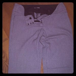 Size 4 women’s checkered work pants from Express.